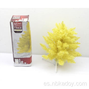 Árbol de Navidad amarillo de 40 cm